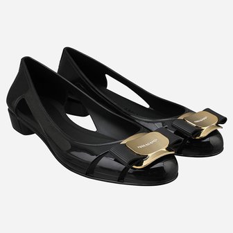 페라가모 [시흥점] 6S 01K557 785441 바라 젤리 발레 플랫 슈즈 블랙