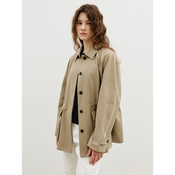 코튼 하프 워크 자켓_KHAKI