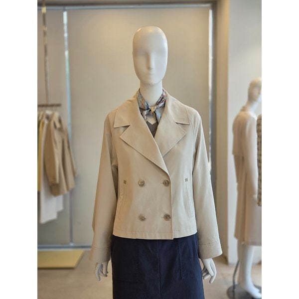 [여주점] [더 아이잗] 여성 루즈핏 코튼 더블 숏 재킷 (IS3A0JK081)