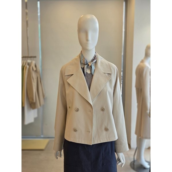 [여주점] [더 아이잗] 여성 루즈핏 코튼 더블 숏 재킷 (IS3A0JK081)