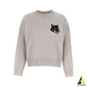 메종키츠네 FOXHEAD INTARSIA COMFORT JUMPER (LW00815KT1063-H120) (폭스헤드