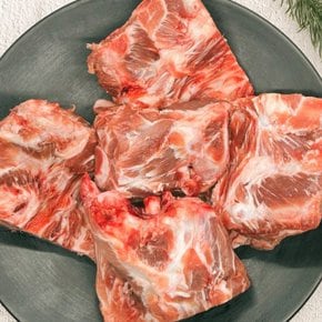 감자탕 뼈찜 해장국 살코기 맛있게 붙어있는 점보돼지목뼈 1kg (푸드)