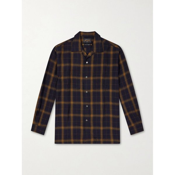 빔스 컨버터블 칼라 체크 위빙 셔츠 46376663162982652