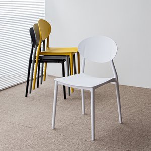 에이비퍼니쳐 포인트 스택 카페의자 플라스틱 사출 디자인 의자 4컬러
