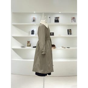 [여주점] 여성 논퀼팅 니트카라 롱 구스 다운 (L254PSG048)