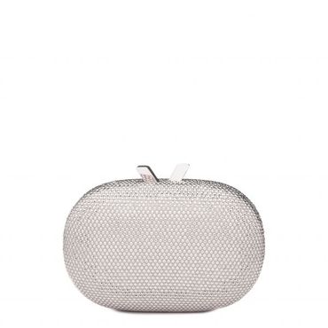 이스퀘어 4887614 Olga Berg Ace Crystal Oval Clutch