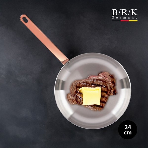 로즈골드 통5중 스테인리스 스틸 후라이팬 24cm