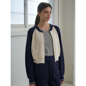 Ribbed Zip-up Cardigan (3Colors)