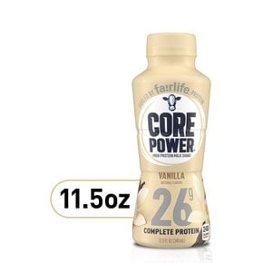 Core Power코어파워 페어라이프 밀크, 바닐라, 340ml 단백질 26g 함유 코어 파워 프로틴 쉐이크