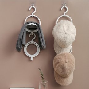 벽부착 후크 레이어드 모자 가방 스카프 옷 걸이 정리 수납 방문 옷걸이