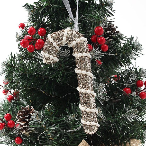 샴페인골드 트리 오너먼트 3p세트(지팡이)