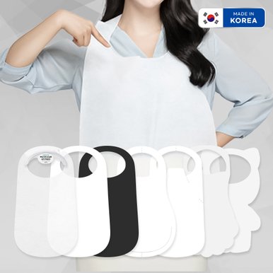 [소프런] 음식점 손님용 업소용 부직포 일회용 앞치마 100매