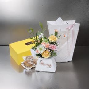 카네이션플백 +우리밀 약과 어버이날,,스승의날,부모님선물,카네이션,카네이션선물,감사선물,꽃선물,,전국배송,익일배송