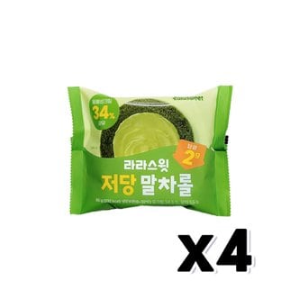  라라스윗 저당말차롤 베이커리간식 80g x 4개