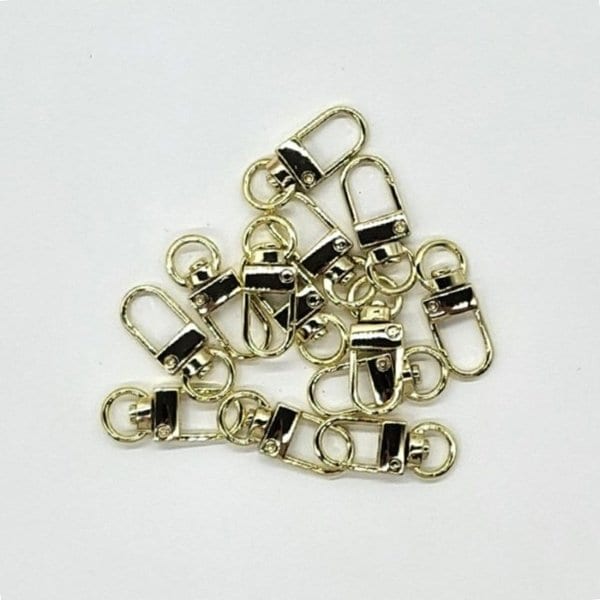 키홀더소품 버클부자재 D자형 키링 라이트골드 (WFJ10WD)