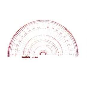 코링 템플렛 K-1800 반원분도기 18cm (1개) (WC9A621)