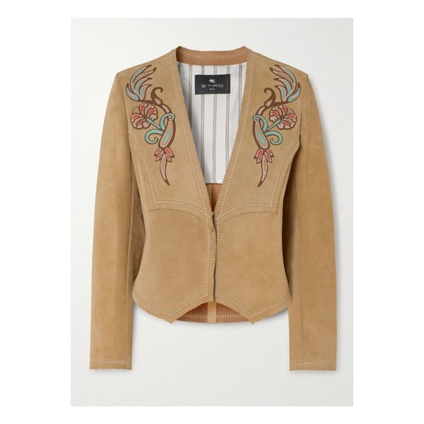 아플리케 스웨이드 재킷 샌드 1647597359025254