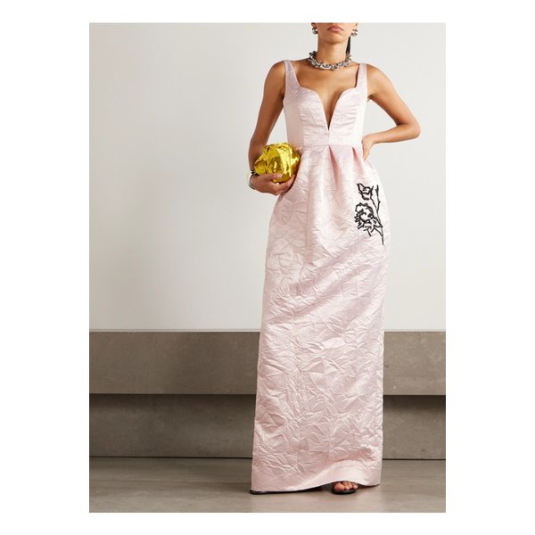 장식 크링클 태피터 가운 파스텔 핑크 46376663162865421