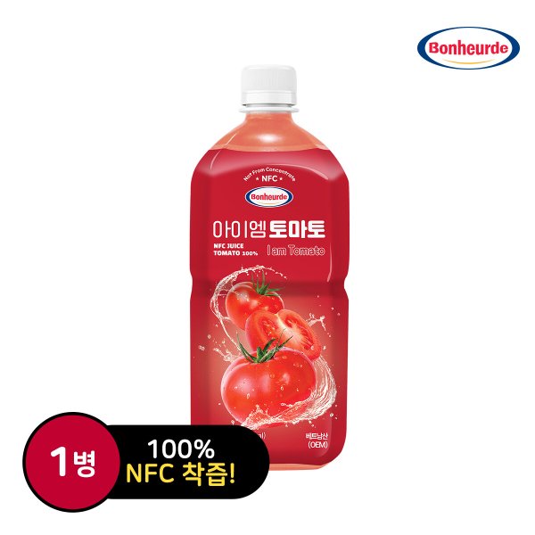 [M] 보넬 아이엠 토마토 NFC 착즙주스 1L*1병
