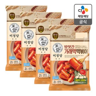 CJ제일제당 [본사배송] 미정당 방앗간 가래떡 떡볶이 400g X 4개