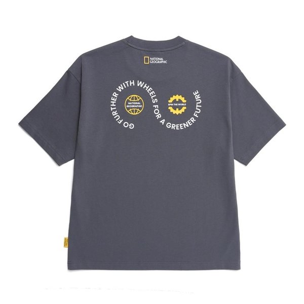 [부산점] N252UTS071 512 내셔널지오그래픽 리젠 써클 그래픽 세미오버핏 반팔 티셔츠