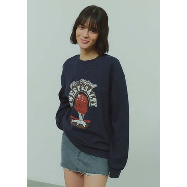 플랙진 PLAC 빈티지 오버사이즈 스웨트셔츠 PWTF1WSL25W