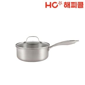 [본사직영] HC해피콜 스테이 통3중 IH 스텐 소스팬 2p 세트 (한손20/뚜20)