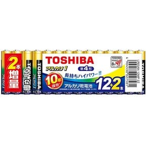 1.5V 1 도시바(TOSHIBA) 알칼리 건 단 4형 14개(12개+2개 증량) 사용 권장 기한 10년 액 누설