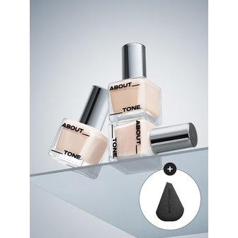 어바웃톤 [NEW COLOR]스킨 레이어 핏 파운데이션 (8colors) + 스킨 레이어 퍼프 증정