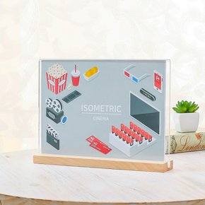 우드 스탠드 아크릴 쇼케이스 T자형꽂이 아크릴메뉴판
