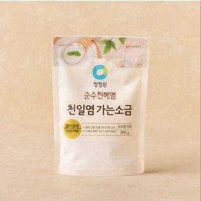 순수천혜염 천일염 가는소금 500g/1개