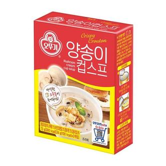 제이큐 간식 쿠키 크루통 컵스프 버섯크림 오뚜기 24gX3개입 X ( 2세트 )