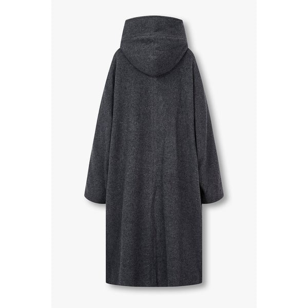 [Y`s]울 블렌드 하이넥 후디드 코트 6615305102000