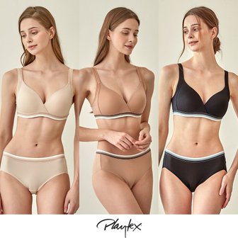 플레이텍스 [Playtex] 플레이텍스 노와이어 볼륨업 6종 [라이트베이지+베이지+블랙] PXW3O010204_T