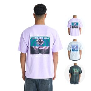빈티지 워싱 반팔 티셔츠 PG UPSIDE DOWN ST (QG21ST803)