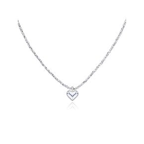 WAV206 Glitter Heart Necklace