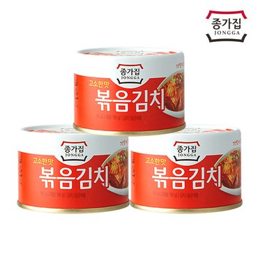 종가집 종가집 고소한맛 종가집볶음김치(캔) 160g x 3