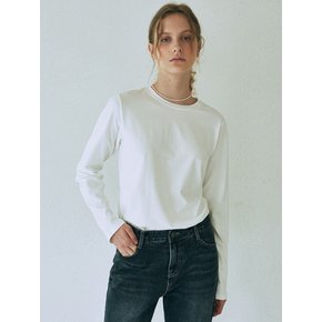 SIMPLE LONG SLEEVE TSHIRT_IVORY
