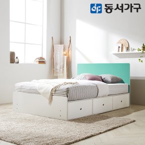 비스포크 빅 3단 서랍 SS침대 프레임 DF921290