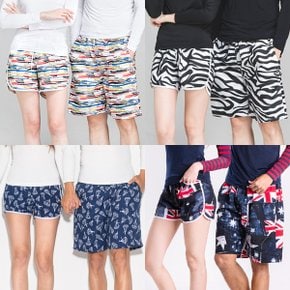 패턴 커플 비치바지 균일가 8종 3부/5부 (~XXL)