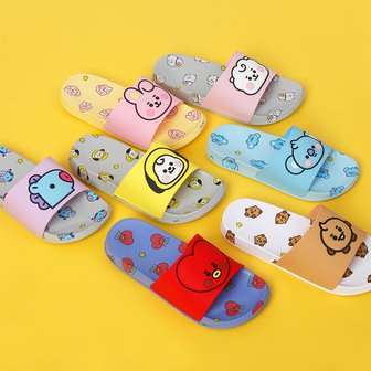 디즈니 BT21 드로잉 슬리퍼