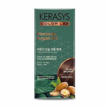  케라시스 아르간 오일 크림 염색약 120g 내추럴브라운 (WB64A41)