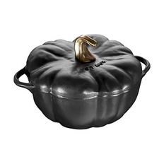 독일 스타우브 무쇠냄비 Staub 3.5 Quart Pumpkin Cocotte Matte 블랙 1345147