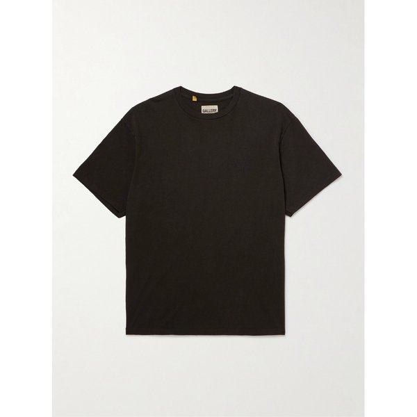 더스티 글리터 로고 프린트 코튼 저지 티셔츠 46376663162999838