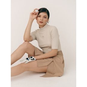 반소매 베이직 바디수트_BEIGE