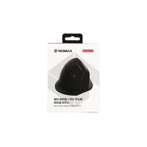 GEOMAX 블루투스+무선 무소음 버티컬 마우스 블랙