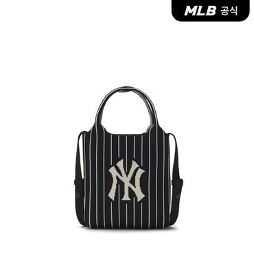 MLB [코리아공식]베이직 빅로고 니트 크로스백 NY (Black)