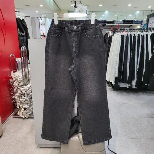 AWK주니어 sh06 세미와이드핏 블랙 데님팬츠 R261B3101A(1)