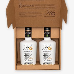 유기농 지중해 선물세트 36호 (HG 하시엔다구즈만 올리브오일 쿠파주 500ml 2병)
