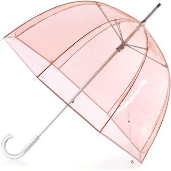  미국 토스 우산 Totes Signature Clear Bubble Rain Windproof Umbrella Perfect for Weddings T